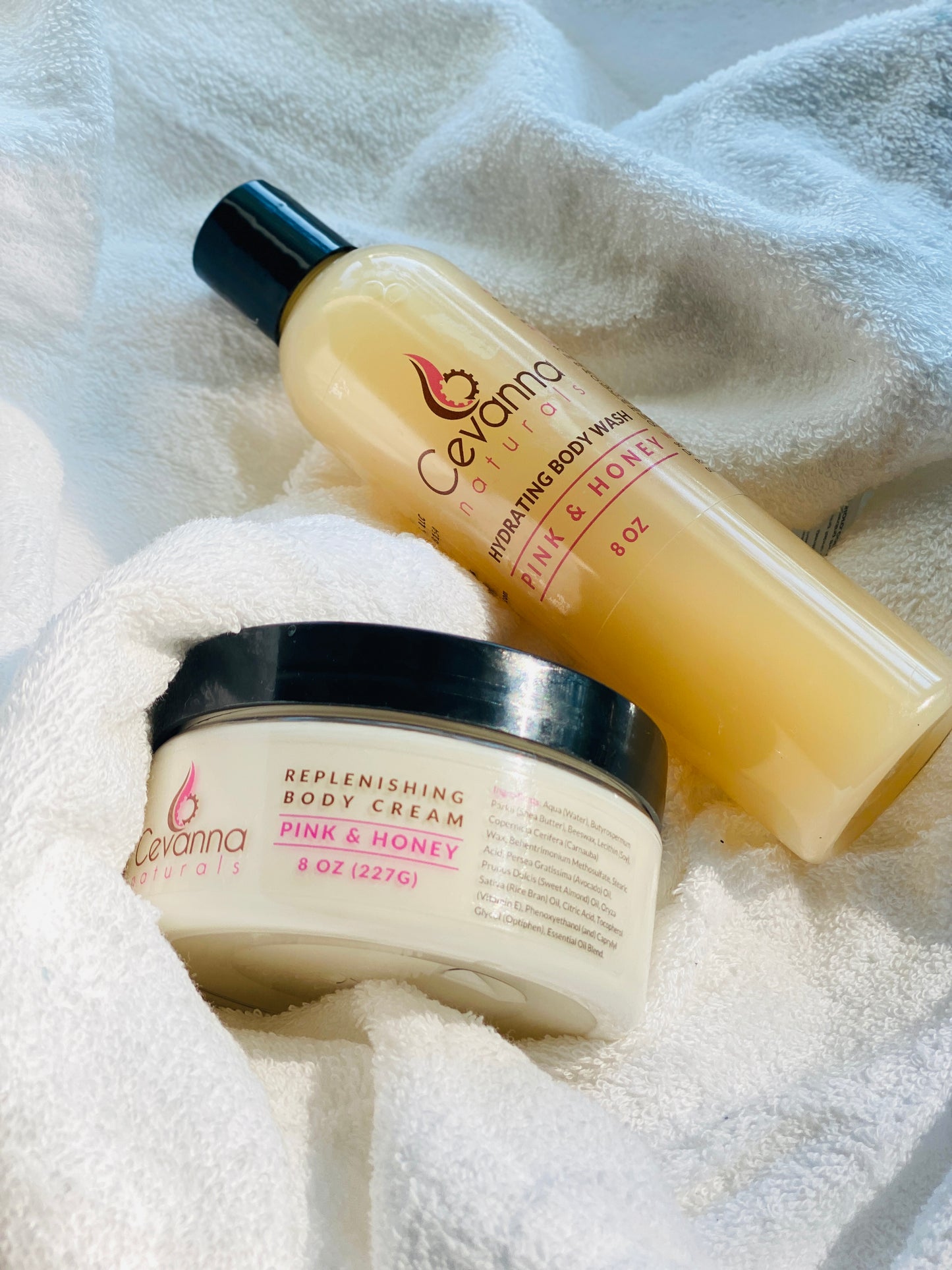 Replenishing Body Cream for Dry Sensitive Skin (Pink & Honey)