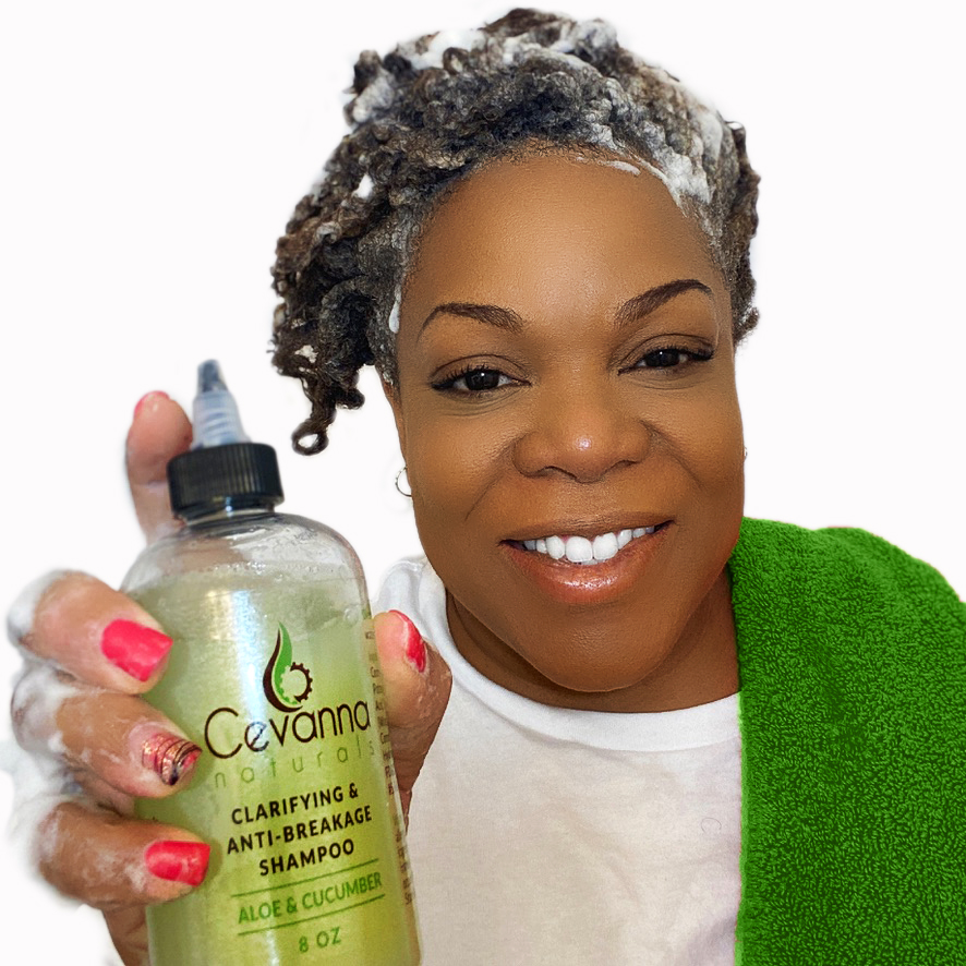 Clarifying & Anti-Breakage Shampoo for Dry Damaged Hair (Aloe & Cucumber Scent)